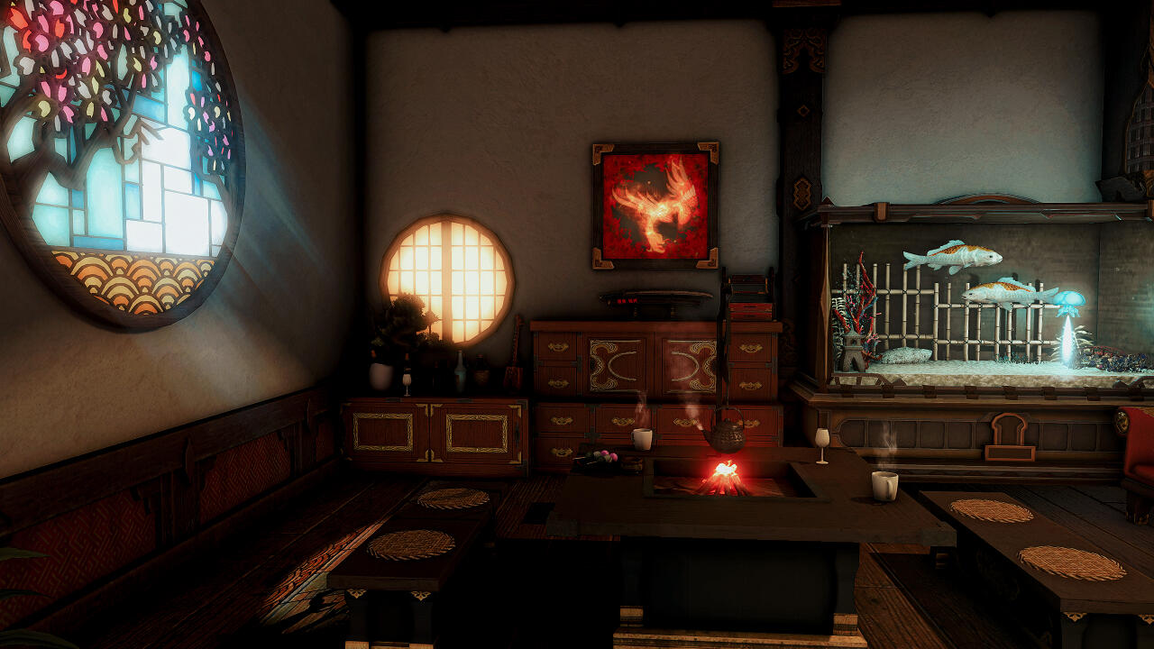 Take drinks and snacks with good company in the tea room